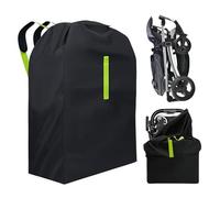 WIYETY bolsa de transporte para cochecito de bebé y silla de paseo, mochila de viaje, 120 x 63 x 43 cm, color negro