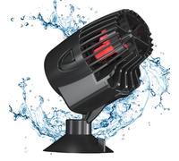WIYETY Bomba de flujo para acuario, 3000 l/h, ultrasilenciosa, giratoria 360°, con ventosa, bomba de agua ajustable para acuarios de agua dulce/salada, cable de 2 m (negro)