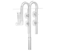 WIYETY Boquilla para acuario en forma de U: tubo de desagüe con 4 ventosas potentes, tubo de filtración para peces, tanque de plantas, tanque de plantas (16 mm)