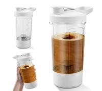 WIYETY Botella eléctrica de proteínas: 450 ml, batido de proteínas, batido automático de proteínas para polvo y batido, batido de proteínas eléctrico, sin BPA