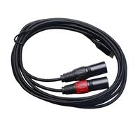 WIYETY Cable USB C a XLR dual, 2 m, conector tipo C macho a salida XLR, conector dual compatible con PC, smartphone, tableta, amplificador de potencia, cable de audio