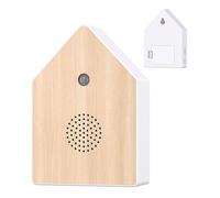 WIYETY Caja con detector de movimiento de pájaros: caja de sonidos de pájaros con soporte de pared, caja de sonidos naturales