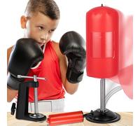WIYETY Cilindro de escritorio de escritorio, saco de boxeo, saco de boxeo con ventosas fuertes y abrazadera de mesa, pelota de punching de oficina, regalo divertido para compañeros de chef