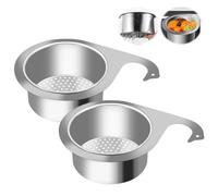 WIYETY Colador De Acero Inoxidable En Forma De Cisne: 2 Piezas Colador Resistente, Colador Multifuncional, para Cocina (Grande)