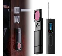 WIYETY Detector de cámara oculta: detector de chinches inalámbrico, detector de chinches y GPS con 5 niveles de sensibilidad para viajes, hoteles, coches