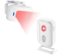 WIYETY Detector inalámbrico de una sola pieza para puerta: campana de carga inalámbrica con 36 tonos de timbre, 1 detector de movimiento y 1 receptor detector de acceso para tienda, hogar, garaje