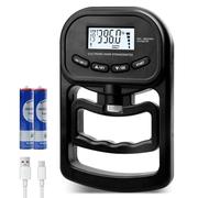 WIYETY Dinamómetro Digital Manual: Dinamómetro De Mano Con Pantalla LED 396lb/180Kg, Electrónica Hand Grip Strength Tester Grip Para Deportes Y Uso Doméstico