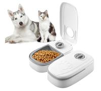 WIYETY - Dispensador automático de comida para gatos con temporizador - Planificación de 48 horas para dos comidas