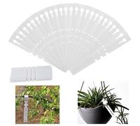 WIYETY Etiquetas de plástico para plantas de jardín, 600 unidades, de plástico, resistentes al agua, etiquetas para plantas, etiquetas para exteriores, jardín, 21 x 2 cm (blanco)