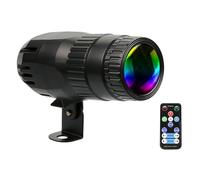 WIYETY Foco LED: 15 W 4 en 1 luz de fiesta RGB, carcasa de aluminio RGB, iluminación versátil con mando a distancia, luz de discoteca para escenarios, bodas y bares