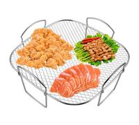 WIYETY Freidora de aire caliente, accesorios para freidora de aire caliente: 20 x 20,5 x 10 cm, accesorios para freidora de aire caliente, acero inoxidable 304, accesorios para freidora de aire