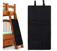 WIYETY Funda para Escalera De Cama Literas: Doble Alfombrilla Protectora para Camas Literas, Plegable Y Ajustable, Dispositivo De Seguridad para Prevenir Caídas para Niños (78 * 38cm Negro)