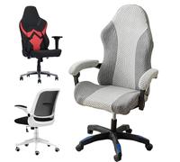 WIYETY - Funda para silla de juego extensible con apoyabrazos/respaldo, para escritorio, ordenador, estilo Racing