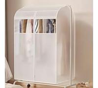 WIYETY Funda transparente para perchero: funda protectora para ropa, bolsa de ropa, protección contra el polvo, resistente al agua para ropa de traje, abrigo (80 x 60 x 120 cm)