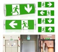 WIYETY Iluminación de emergencia LED Iluminación permanente Iluminación de salida de emergencia LED: Iluminación de emergencia con batería de alimentación de emergencia 3h, iluminación de salida con