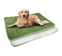 WIYETY Inodoro para perros de césped artificial, 50 x 70 cm, alfombrilla de entrenamiento para cachorros, almohadillas de entrenamiento, lavable para perros, alfombrilla de césped, resistente al agua,