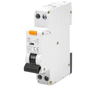 WIYETY Interruptor Diferencial Disyuntor Diferencial: Disyuntor de Corriente 1P+N Interruptor 1P+N FI con RCBO 16 Amp 220 V, Corriente Nominal Disyuntor de Protección de Seguridad Contra Fugas a Tierr