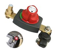 WIYETY Interruptor principal de batería, interruptor principal de batería, interruptor de separación de batería de coche, 12 V-48 V, interruptor de batería para coche, moto, barco, caravana, yate