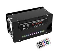 WIYETY Kit de construcción de soldadura electrónica, 1 x radio FM Bluetooth altavoz Kit con diseño portátil, luz indicadora LED y mando a distancia para bricolaje y aprendizaje STEM