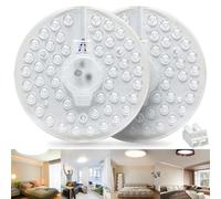 WIYETY Kit de conversión módulo LED 24W 2 piezas: módulo anular LED con soporte magnético para luces de techo kit de conversión blanco natural 4000K, dormitorio