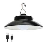 WIYETY Lámpara de camping recargable: lámpara de camping portátil, linterna de camping retro, lámpara LED de camping, IPX4 impermeable, viene con carga solar para camping, fuente de alimentación de
