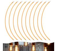 WIYETY - Lote de 10 filamentos LED: filamento flexible de 3 V, fuente de luz 300 mm 2200 K, piezas de lámpara de filamento flexible, filamento de bombilla para exterior, funciona con pilas (blanco