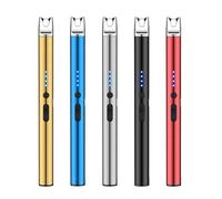 WIYETY Mechero eléctrico de arco, 5 unidades, de metal, recargable por USB, para cocina, barbacoa, chimenea, velas