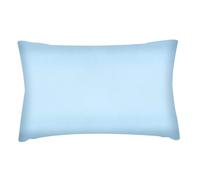 WIYETY Mini almohada para siesta para niños, con funda de almohada de algodón, mini almohada para viajes, cojín suave, almohada para siesta infantil, cojín para niños (azul, 28 cm x 17 cm)