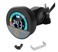 WIYETY Monitor de batería 12 V 24 V 36 V 48 V 60 V 72 V 84 V: medidor de batería impermeable con pantalla LCD, monitor de batería, batería de plomo y litio universal, contador de corriente de voltaje