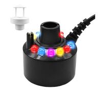 WIYETY Protección contra salpicaduras máquina de niebla ultrasónica: 12 LED máquina de niebla mini, humidificador, cambio de color, nebulizador para Halloween, calabaza de bruja