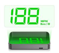 WIYETY Proyector de velocímetro HUD y Speedometer GPS digital KM/H, interfaz USB Plug and Play, ajuste de brillo automático