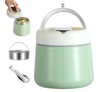 WIYETY Recipiente térmico de 1200 ml para comida: recipiente térmico de acero inoxidable para alimentos, recipiente térmico con tapa, a prueba de fugas, recipiente térmico para alimentos, para