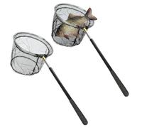 WIYETY Red de pesca con mariposas, telescópica, 2 unidades, red de pesca plegable, red telescópica de 150 cm, accesorios de pesca para exteriores, para niños y adultos