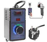 WIYETY Regulador de velocidad del motor: Regulador de voltaje Regulador de velocidad para amoladoras angulares/Sopladores/Taladros manuales/Sierras circulares Regulador de voltaje, CA 220v 10A 4000W