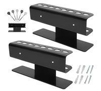 WIYETY Soporte para dardos para montaje en pared, 2 unidades, soporte de pared para dardos, espacio para 16 flechas, accesorios para diana, soporte para dardos para el hogar, dardos de acero, dardos