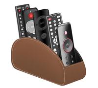 WIYETY Soporte para mando a distancia con 5 bolsillos: almacenamiento de mando a distancia, organizador de escritorio, para mandos a distancia, cuadernos, artículos de papelería, bolígrafos, teléfono