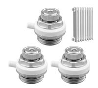 WIYETY Válvula de purga automática de 1/2 pulgadas: 3 unidades de válvula de purga de radiador de latón, válvula de ventilación automática