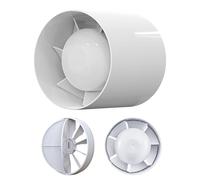 WIYETY Ventilador de tubo de 100 mm: silencioso, extractor de aire en línea, ventilador de tubo de bajo consumo, funcionamiento silencioso, ventilador extractor de humos para baño, cocina