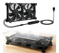 WIYETY Ventilador USB con control de velocidad: ventilador de refrigeración sin escobillas de 220 V, 10 niveles ajustables, gran volumen de aire, ventilador extractor silencioso para ordenadores