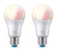 WIZ A60 Colors 2x Bombilla Inteligente LED Wi-Fi RGBW E27