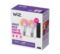 WiZ A60 LED mate WiFi E27 8.5W RGBW Control remoto set de 2 EC:EPREL:1421108