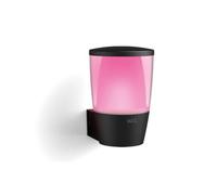 Wiz Aplique de pared Elpas RGBW 8,5W IP44 Wi‑Fi SpaceSense Compatible Google Home Alexa Siri negro