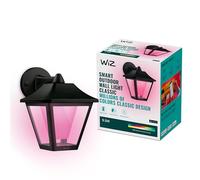 WiZ Aplique LED Inteligente para Exterior, Luces Colores hasta 16M, WiFi, Control via App, Resistente a la Intemperie IP44, Color Negro
