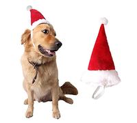 Wiz BBQT - Gorro de Papá Noel 3D Ajustable para Perros y Gatos