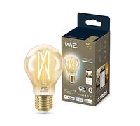 WiZ - Bombilla inteligente Filamento LED Wi-Fi, 6,7w (Eq. 50w) E27 A60, Luz Blanca Cálida a Fría Regulable, con tecnología SpaceSense y compatible con Alexa y Google Home