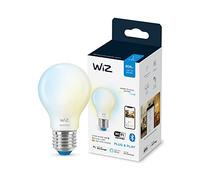 WiZ - Bombilla inteligente Filamento LED Wi-Fi, 6,7w(Eq. 60w) E27 A60, Luz Blanca Cálida a Fría Regulable, con tecnología SpaceSense y compatible con Alexa y Google Home - Pack de 2