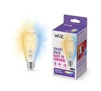 WiZ - Bombilla inteligente Filamento LED Wi-Fi, 6,7w(Eq. 60w) E27 ST64, Luz Blanca Cálida a Fría Regulable, con tecnología SpaceSense y compatible con Alexa y Google Home