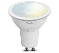 WiZ Bombilla LED inteligente G2 blanca cálida GU10 (Smart Home, regulable, Wi-Fi, 9 W - 50 W de potencia, 2700 K, lm350, aplicación y control de voz Alexa, Siri, Google & IFTTT)