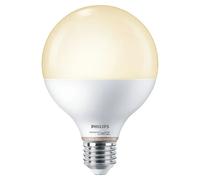 Wiz Bombilla LED inteligente Globo (E27, Capacidad de atenuación: Intensidad regulable, Blanco neutro, 1.055 lm, 11 W)
