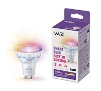 WiZ-Bombilla LED inteligente GU10 de cristal - 50W, estilo clásico en cristal, 16 millones de colores (RGB), Wi-Fi/Bluetooth, control por voz/aplicación, funciona con Google Home, Alexa y HomeKit.